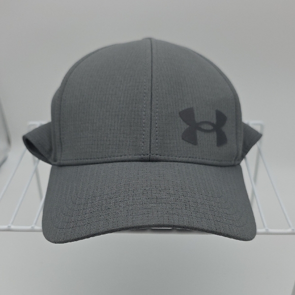 Under Armour Iso-Chill ArmourVent Stretch Fitted Hat Pitch Gray/Black L/XL - Picture 1 of 8